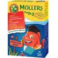 Mollers ψαράκια - μουρουνέλαιο για παιδιά σε ζελαδάκι με γεύση φράουλα